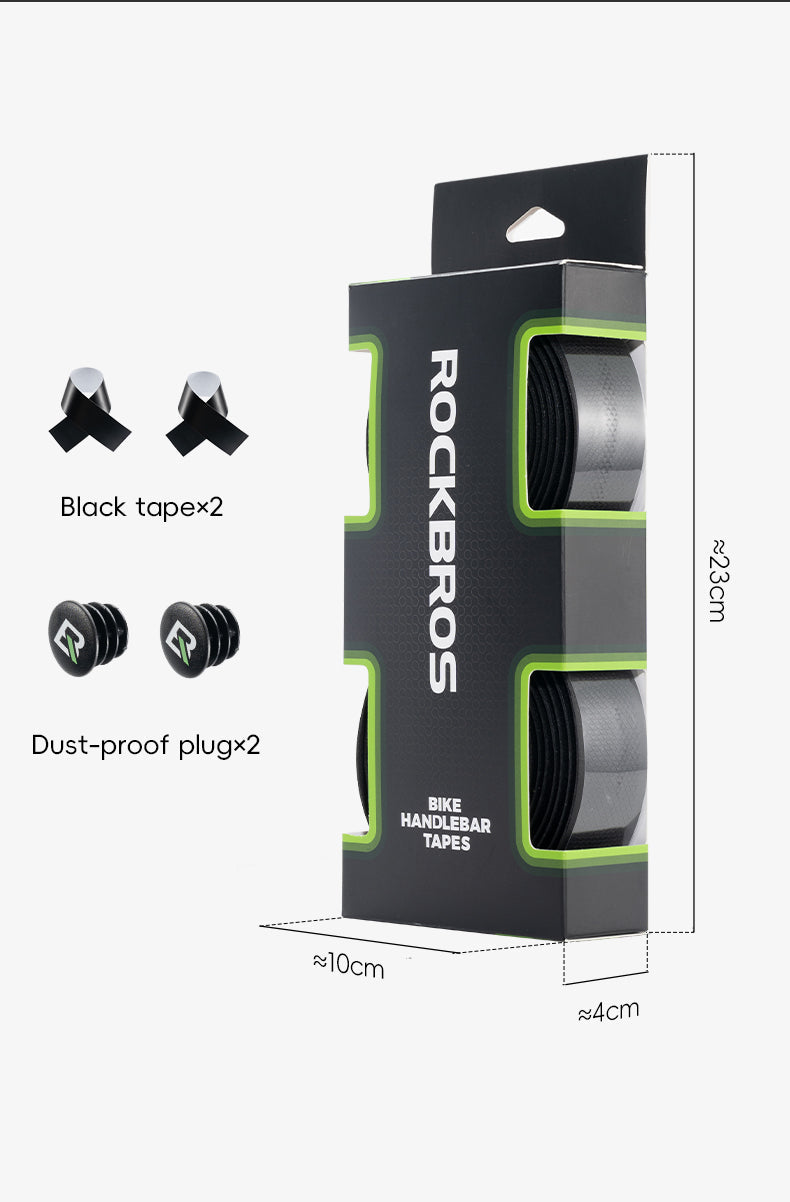 Load image into Gallery viewer, ROCKBROS Silicone PU Bicycle Handlebar Tape Soft Breathable Road Bike Tape Shock-absorption Anti-Slip Gravel Bicycle Handlebar Wrap Drop Bar Belt
