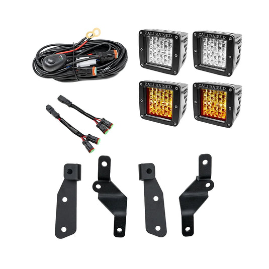 Cali Raised LED Ditch Light Mount Kit For 2021+ Ford Bronco