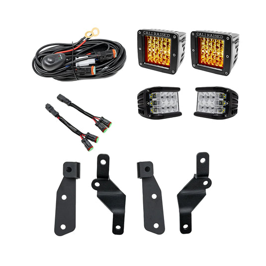 Cali Raised LED Ditch Light Mount Kit For 2021+ Ford Bronco