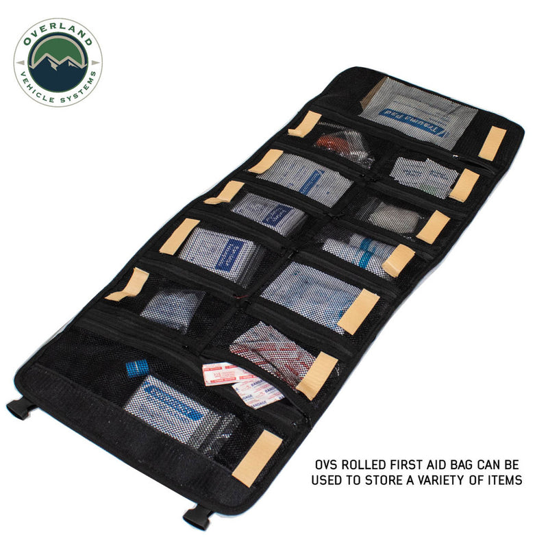 Load image into Gallery viewer, Overland Vehicle Systems Rolled Bag First Aid - #16 Waxed Canvas Universal
