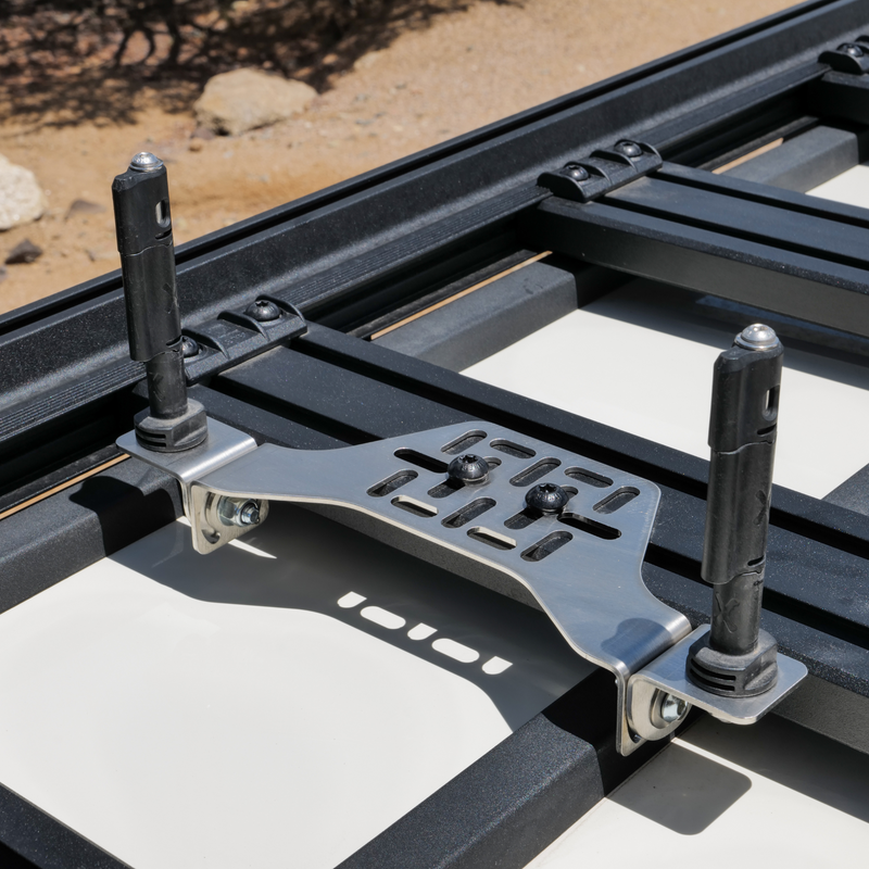 Load image into Gallery viewer, Overland Kitted Stealth Folding MAXTRAX® Roof Rack Mount
