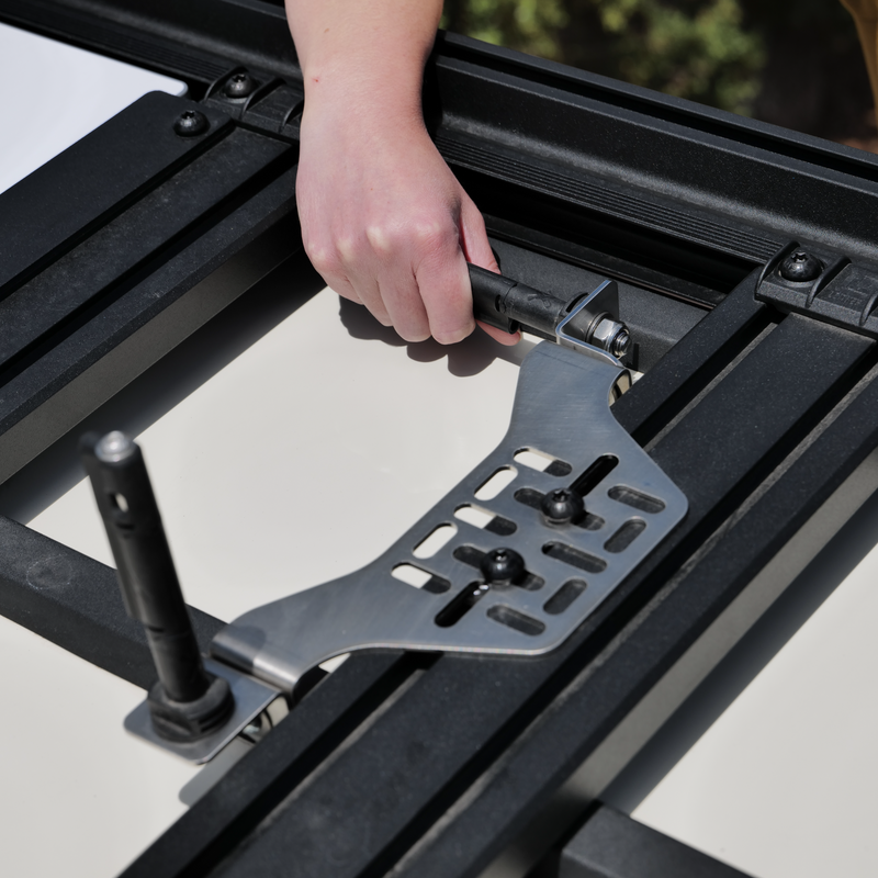 Load image into Gallery viewer, Overland Kitted Stealth Folding MAXTRAX® Roof Rack Mount
