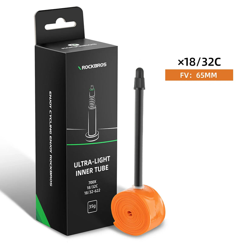 Load image into Gallery viewer, ROCKBROS Bike Inner Tube 700x18/32C Super Light 24/35g  TPU
