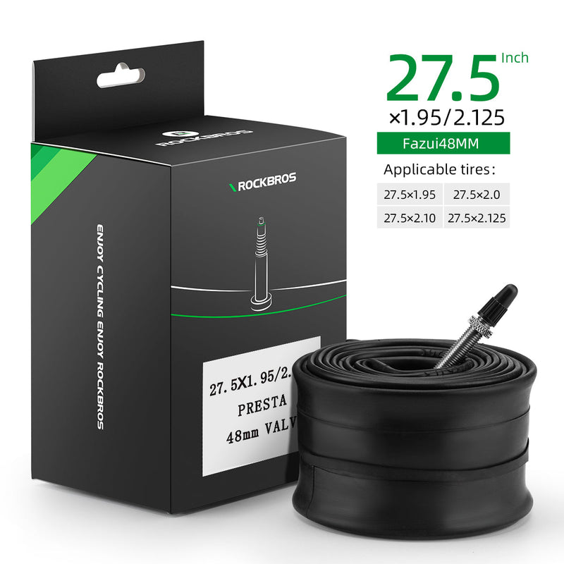 Load image into Gallery viewer, ROCKBROS 26'/27.5'X1.95/2.125 Mountain Bike Inner Tube 48mm Presta/Schrader Valve High Self Sealing Butyl Rubber
