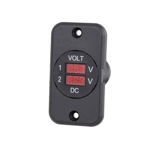 29mm Panel Mount Dual Volt Meter (9-48Vdc) – Roof Top Overland