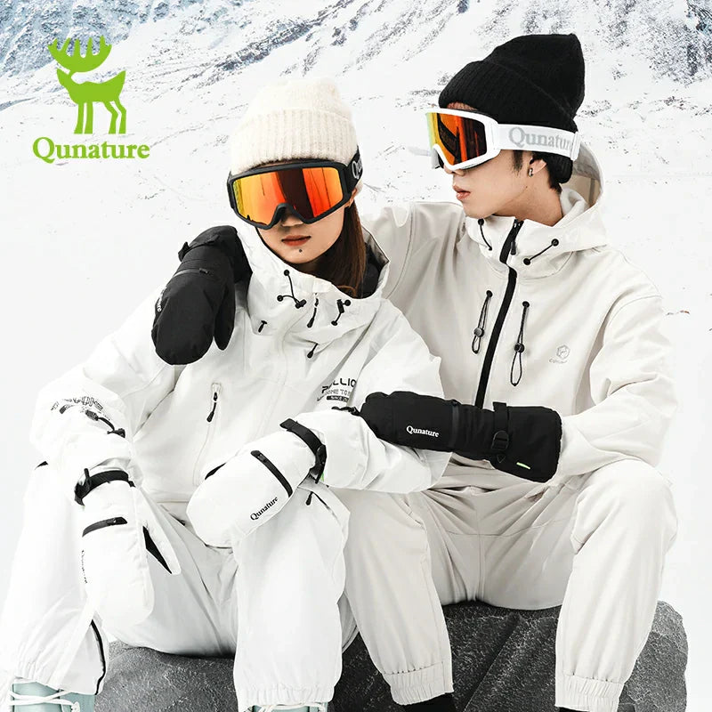 Load image into Gallery viewer, Qunature Windproof Waterproof Thermal Ski Gloves Double-Layer Insulation Touchscreen
