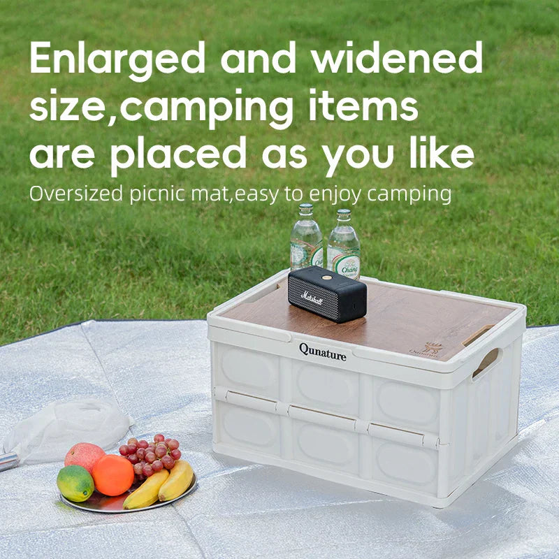 Load image into Gallery viewer, Qunature Double-Sided Aluminum Picnic Tent Mat Waterproof Camping Pad
