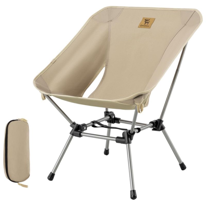 Load image into Gallery viewer, Qunature Ultra Lightweight Folding Camp Chair with Storage Bag Supports 260 lbs
