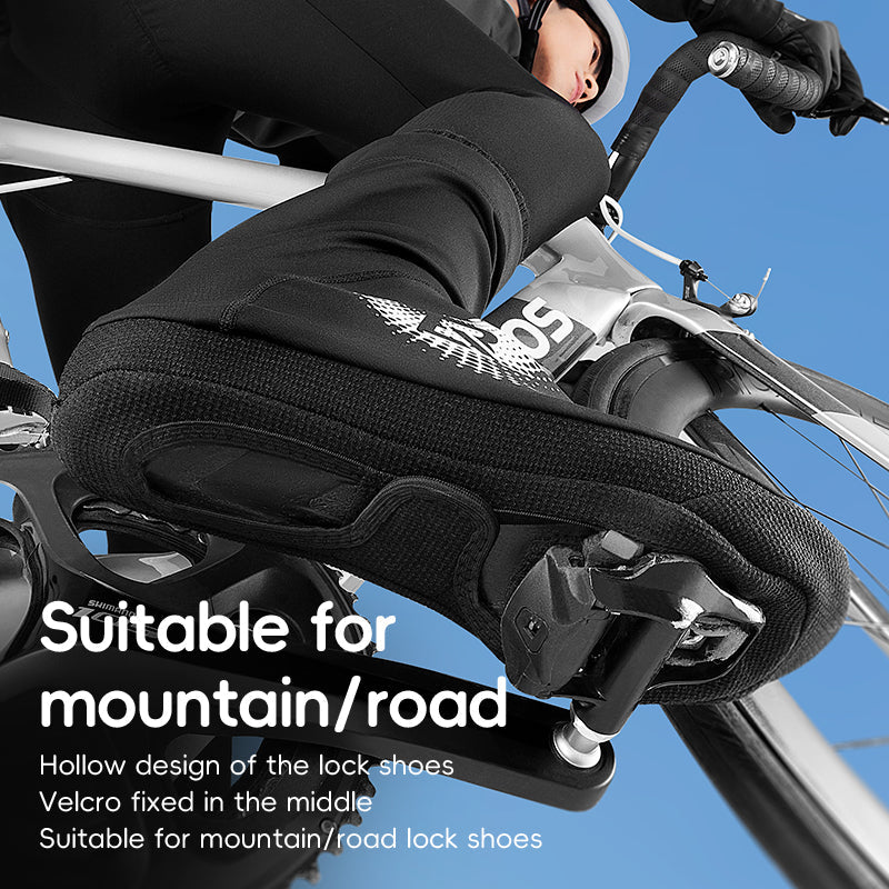 Load image into Gallery viewer, ROCKBROS Winter Cycling Shoe Covers, Thermal Windproof, Water-Resistant Overshoes
