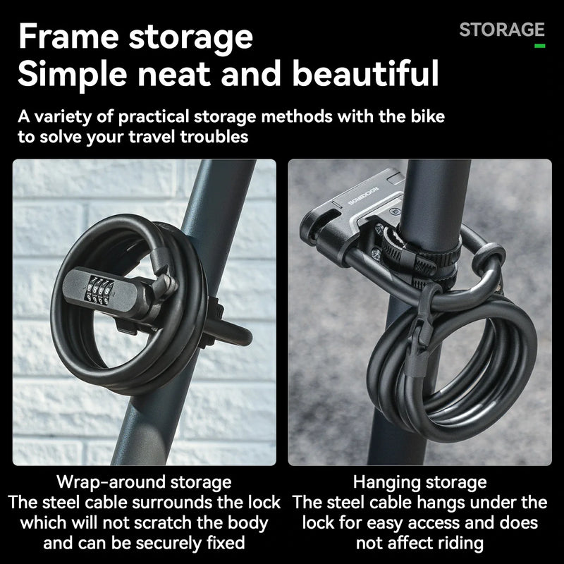 Load image into Gallery viewer, ROCKBROS U-Lock and Cable Scooter Bike Lock
