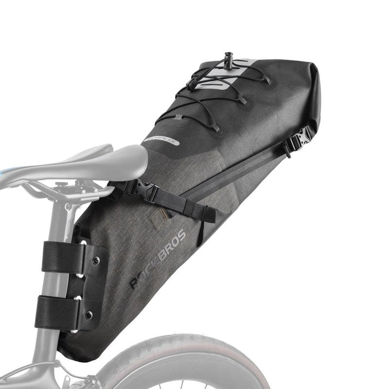Load image into Gallery viewer, ROCKBROS Waterproof Bikepacking Saddle Bag 14L Adjustable Capacity Easy Install
