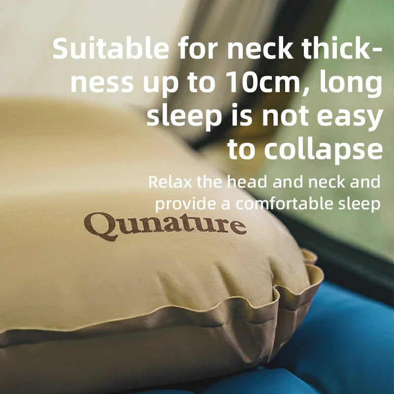 Load image into Gallery viewer, Qunature Self-Inflating Cheese Sponge Pillow with 3D High Elastic Support
