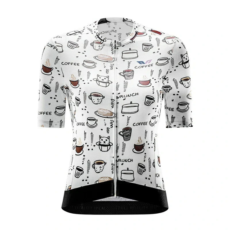 Load image into Gallery viewer, TVI ROCKBROS  Elements Print Female Cycling Top Short-Sleeved Jersey
