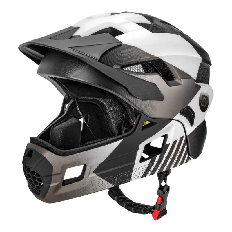 Load image into Gallery viewer, ROCKBROS Kids Full Face Bike Helmet Ages 5-14 Anti-Collision Detachable Chin
