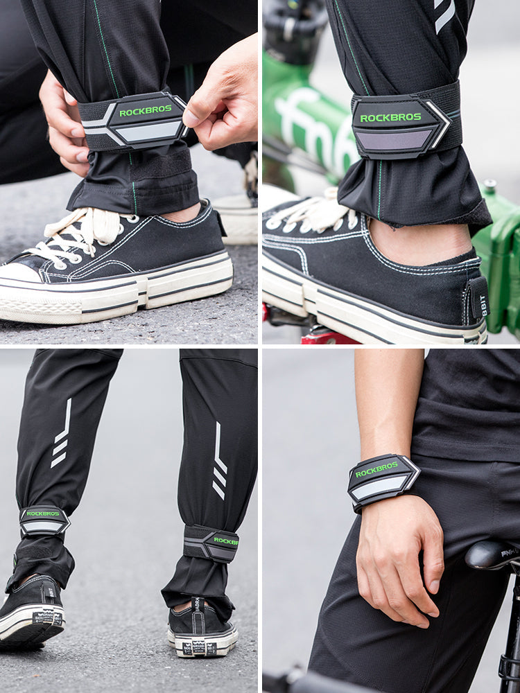 Load image into Gallery viewer, ROCKBROS High Brightness Reflective Trouser Band Adjustable Elastic
