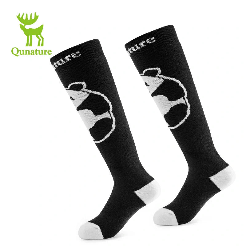Load image into Gallery viewer, Qunature Kids Panda Ski Socks | Heat Retaining Winter Warmth
