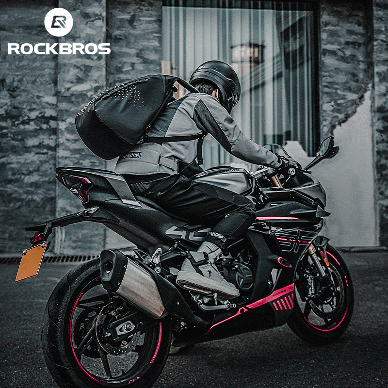 Load image into Gallery viewer, ROCKBROS High-Capacity 14.5L Helmet Backpack with Reflective Safety Design
