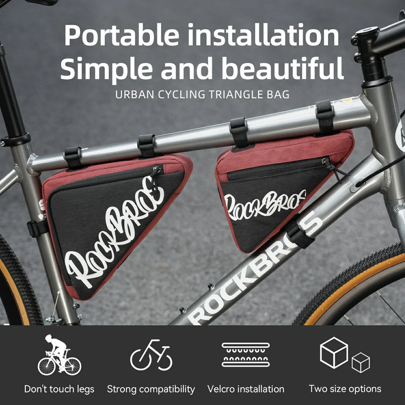 Load image into Gallery viewer, ROCKBROS FlashRide Sketch  Bike Triangle Bag
