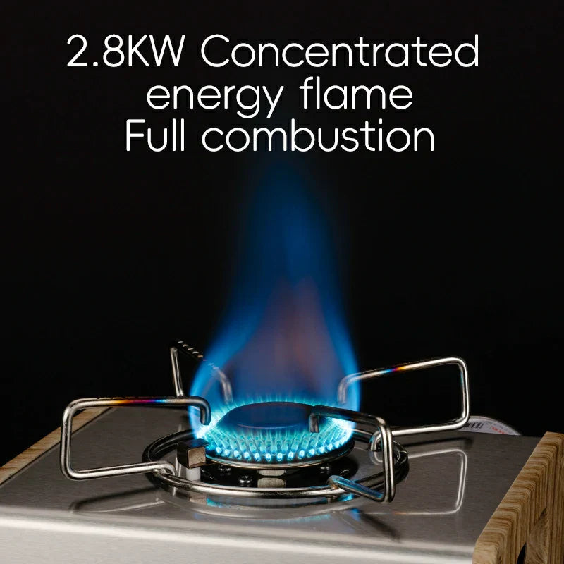 Load image into Gallery viewer, Qunature Mini Cassette Stove with 2.8KW Flame Magnetic Gas Tank Portable Design
