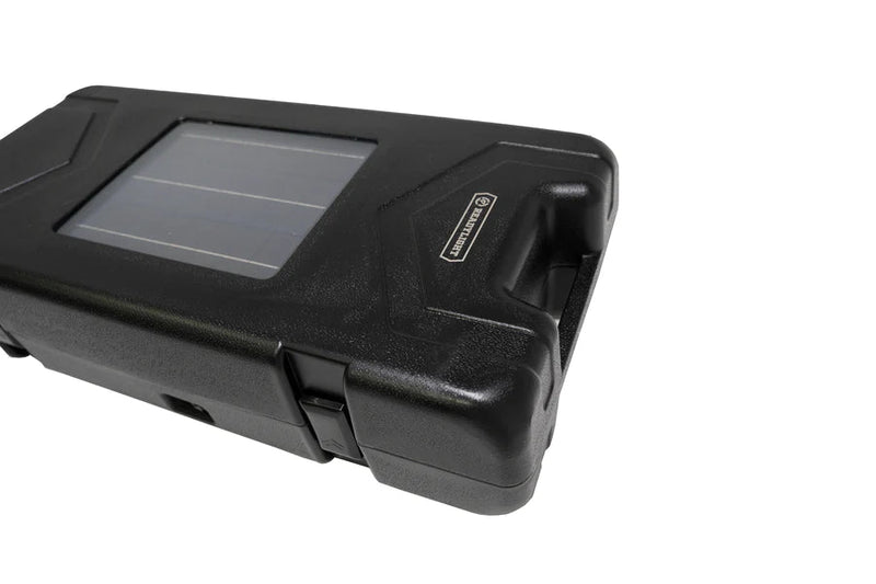 Load image into Gallery viewer, Freespirit Recreation ReadyLight High Beam portable solar-powered LED light, showcasing solar panel and durable black casing.
