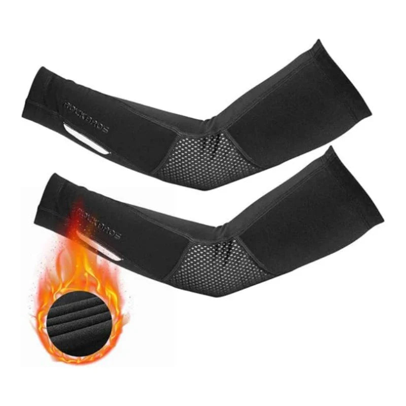Load image into Gallery viewer, ROCKBROS Thermal Arm Warmers for Men &amp; Women Non-Slip Cycling Running Sleeves
