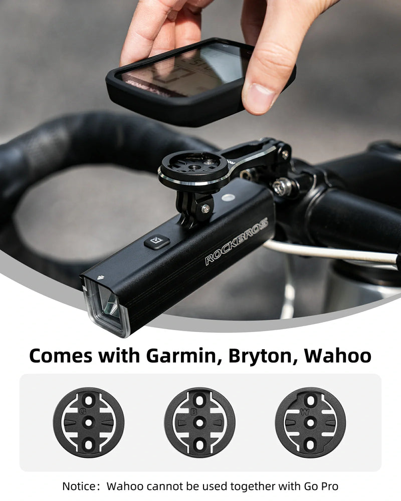 Load image into Gallery viewer, ROCKBROS Bike Computer Mount Out-Front Aluminum Integrated Bicycle Cycling Computer Mount
