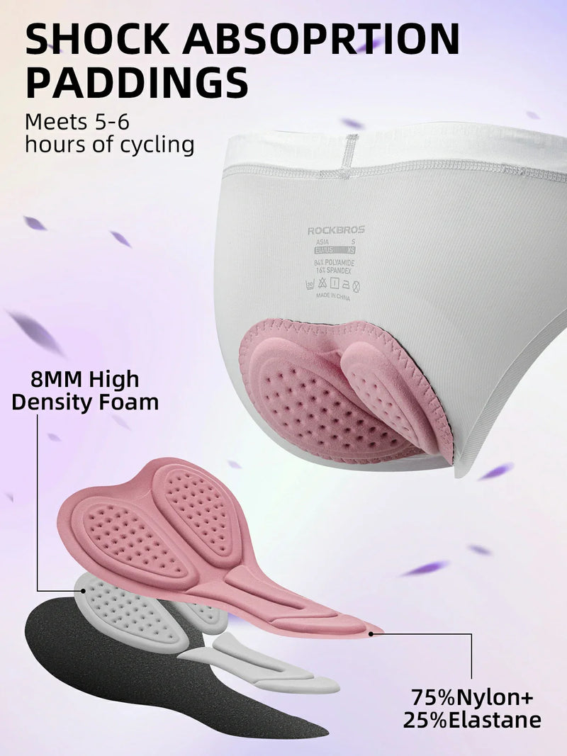 Load image into Gallery viewer, ROCKBROS Women's 4D Padded Cycling Underwear
