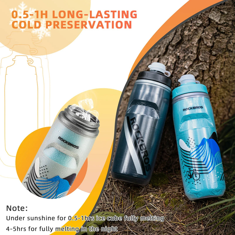 Load image into Gallery viewer, ROCKBROS 21OZ Insulated Bike Water Bottle
