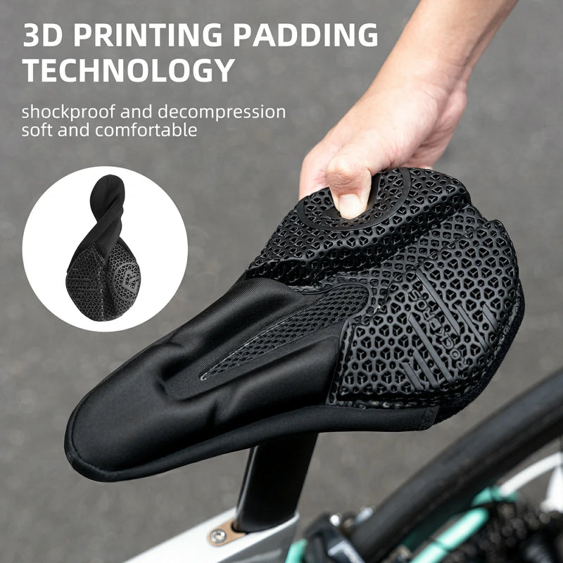 Load image into Gallery viewer, ROCKBROS 3D Printing Cushion Bike Seat Cover
