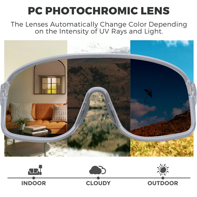 Load image into Gallery viewer, Polarized Photochromic Cycling Sunglasses
