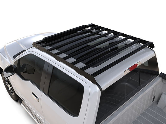 Front Runner Ford F-150 Super Crew Slimsport Roof Rack Kit installed on 2015-2020 model, lightbar-ready configuration.