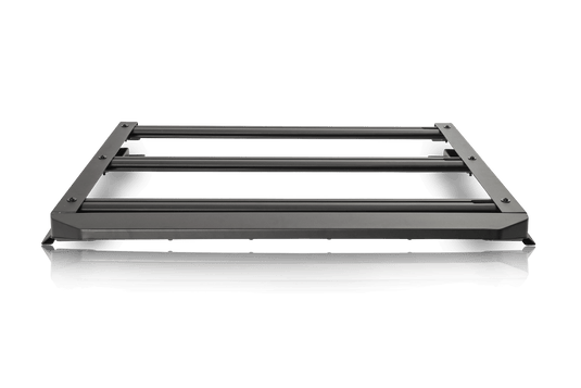 Alt text: "Attica Terra Series compact roof rack for 2021-2024 Ford Bronco 4x4, displayed on a black background for clear visibility."