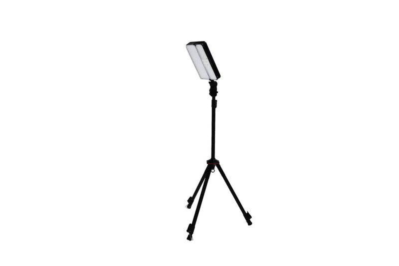 Load image into Gallery viewer, Freespirit Recreation ReadyLight Mini Solar Light in Black Ops with extendable tripod stand isolated on white background

