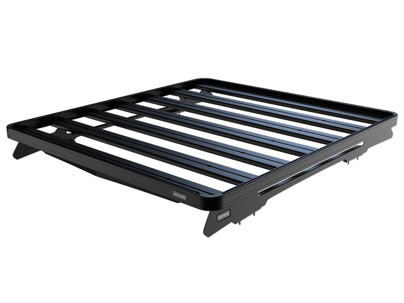 Load image into Gallery viewer, Front Runner Slimline II roof rack kit for RAM 1500/2500/3500 Crew Cab 2009-current model, durable all-black aluminum cargo carrier.
