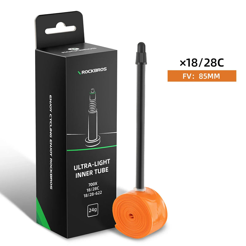 Load image into Gallery viewer, ROCKBROS Bike Inner Tube 700x18/32C Super Light 24/35g  TPU
