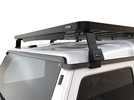 "Front Runner Ineos Grenadier 2022 Slimline II Roof Rack Kit installed on SUV"