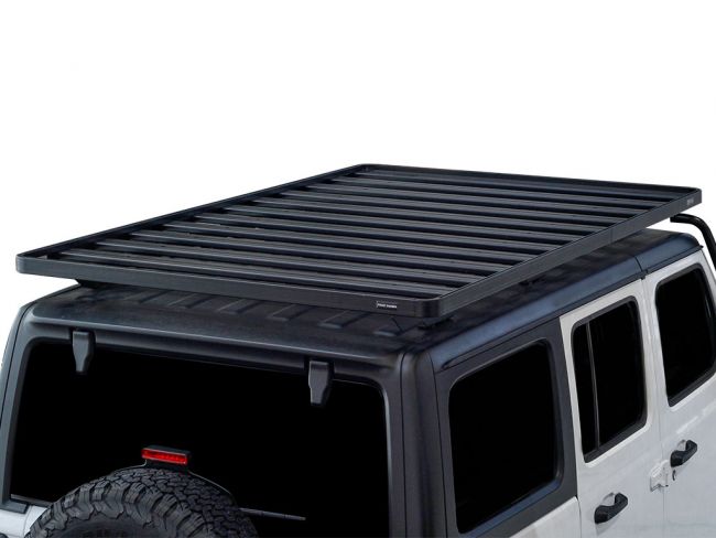 Load image into Gallery viewer, Front Runner Extreme Slimline II Roof Rack Kit installed on a Jeep Wrangler JL 4 Door, model years 2018-Current.
