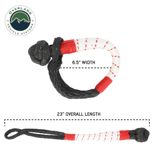 OVS Soft Shackle 3/8inch x 23inch 36,000 LB. with Loop & Abrasive Sleeve