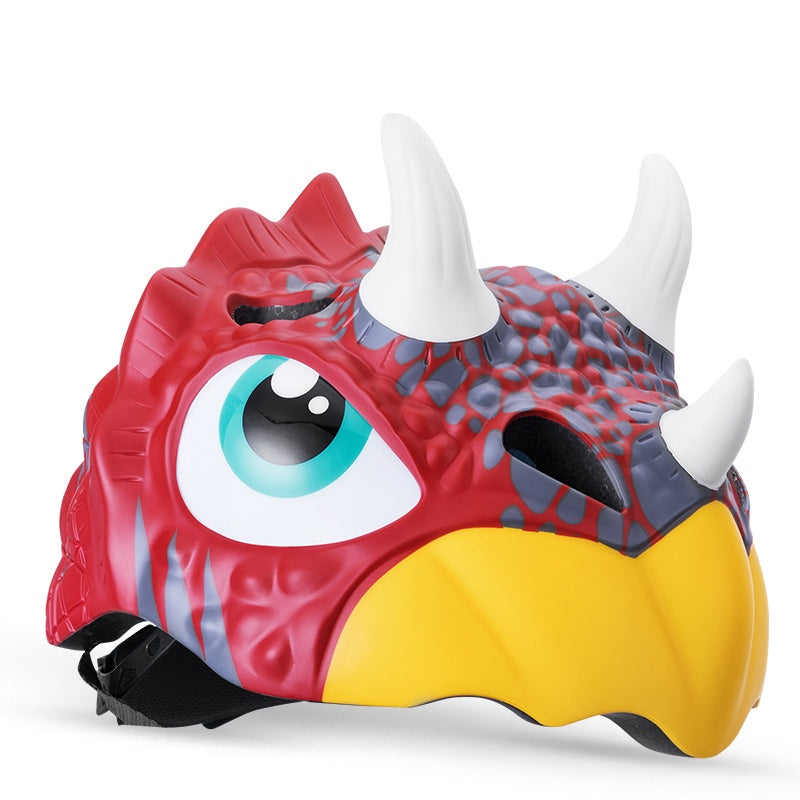 Load image into Gallery viewer, ROCKBROS Kids Cartoon Dinosaur Helmet Adjustable Lightweight
