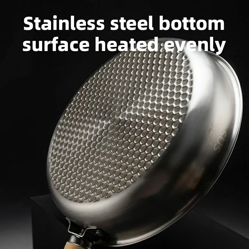 Load image into Gallery viewer, Qunature Non-Stick Stainless Steel Frying Pan with Detachable Handle
