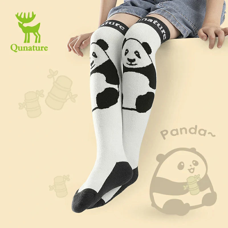 Load image into Gallery viewer, Qunature Kids Panda Ski Socks | Heat Retaining Winter Warmth
