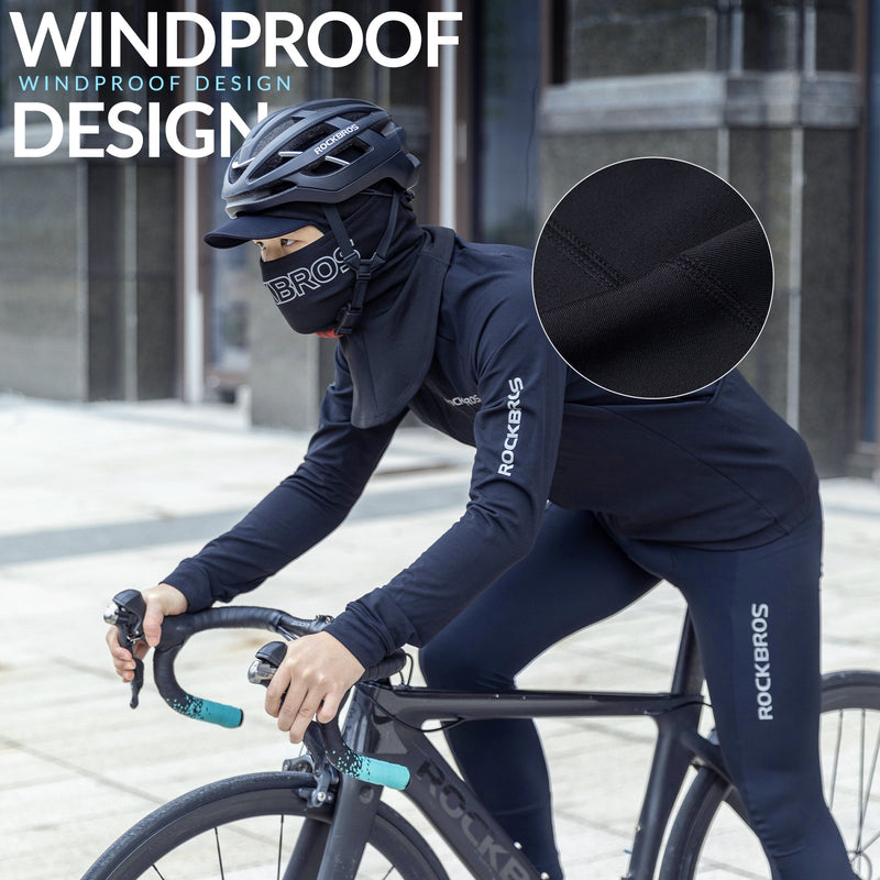 Load image into Gallery viewer, ROCKBROS Thermal Black Ski Mask with Brim Windproof Winter Balaclava for Men
