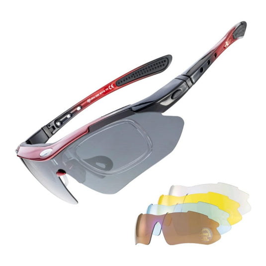 Slim Polarized Sports Sunglasses with 4 Lenses