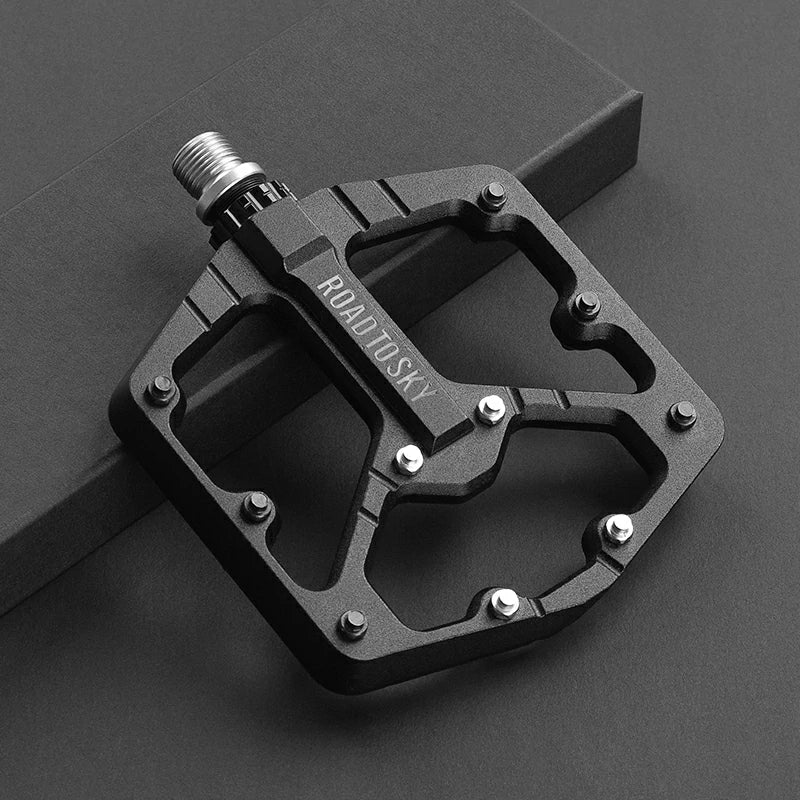 Load image into Gallery viewer, ROCKBROS Large Tread CNC Aluminum Pedals with Sealed Bearings-Road To Sky
