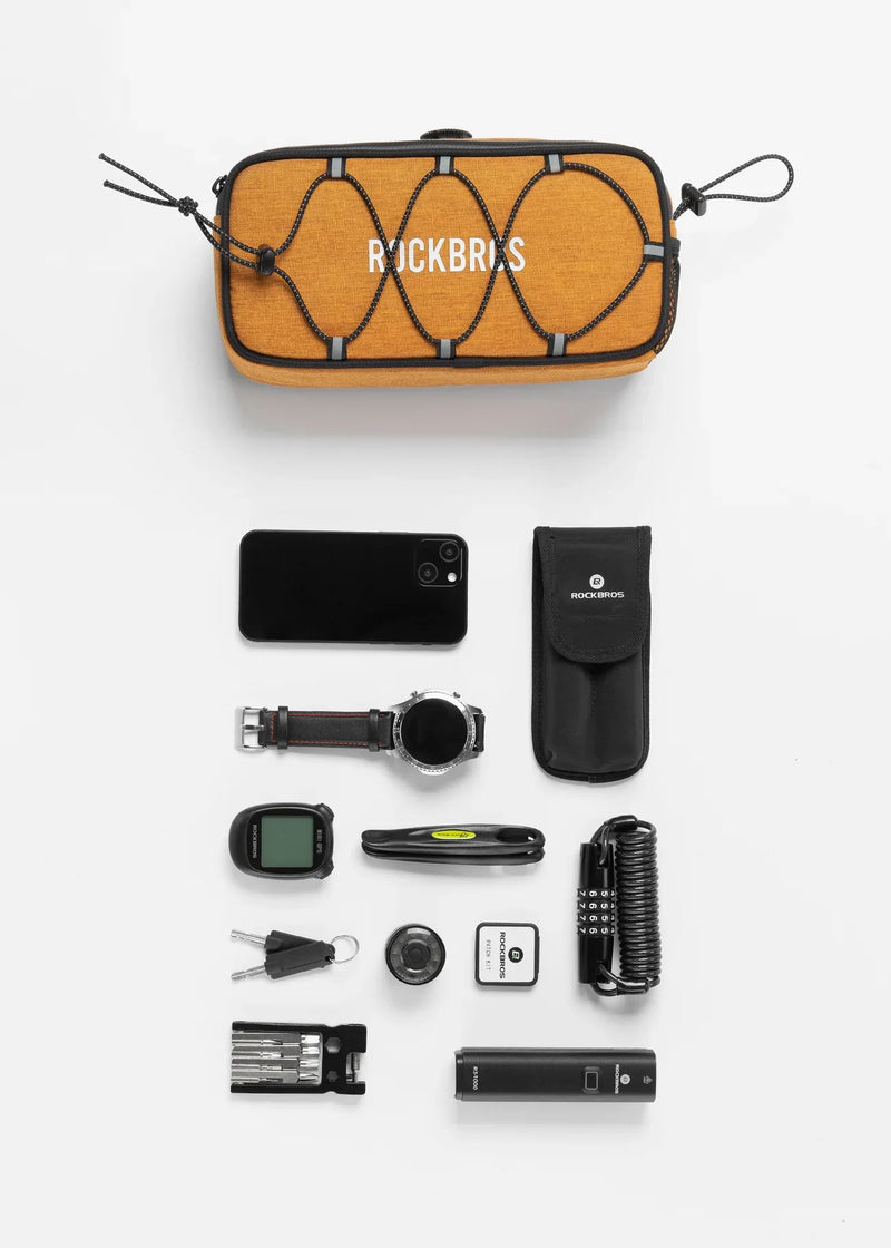 Load image into Gallery viewer, ROCKBROS Square Handlebar Bag-Road to sky

