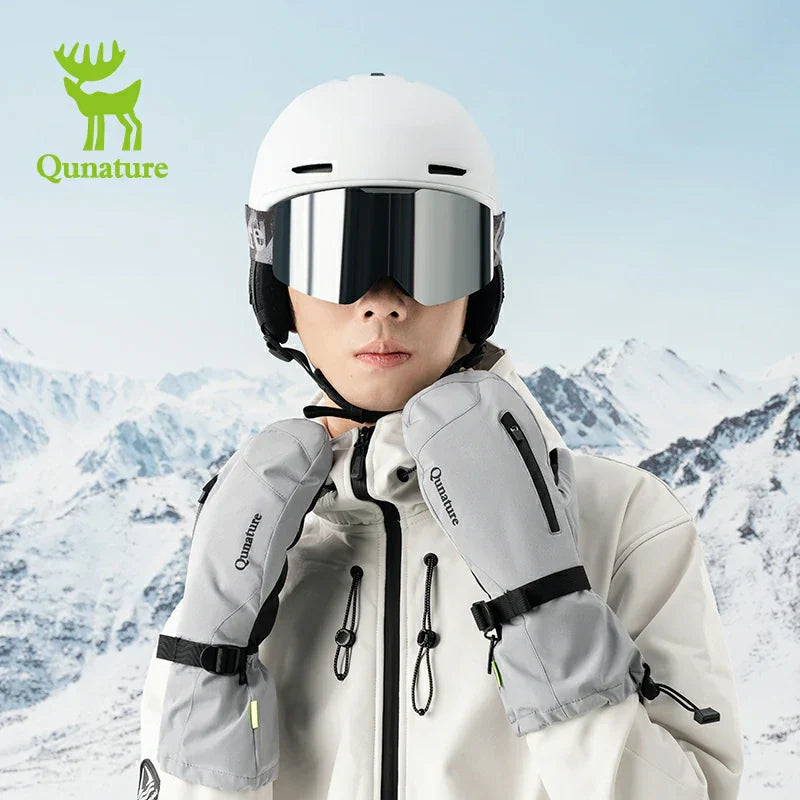 Load image into Gallery viewer, Qunature Full-Palm Ski Gloves Windproof Touchscreen Enhanced Grip
