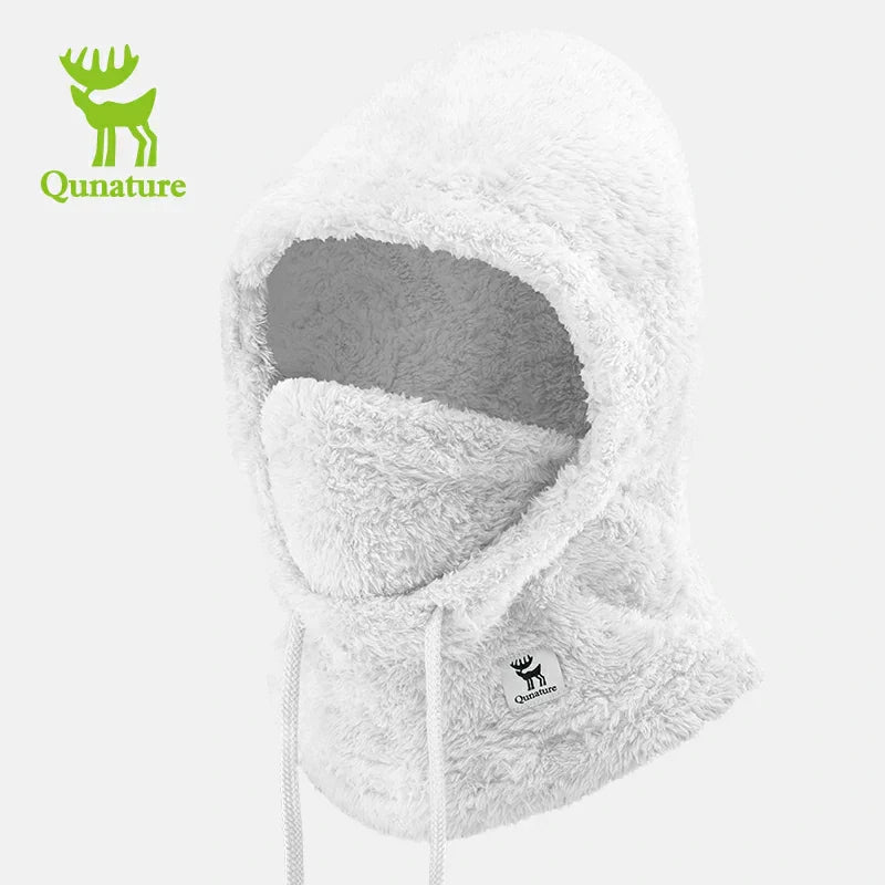 Load image into Gallery viewer, Qunature Thermal Fleece Helmet Liner – Windproof Balaclava Hood for Skiing and Winter Sports
