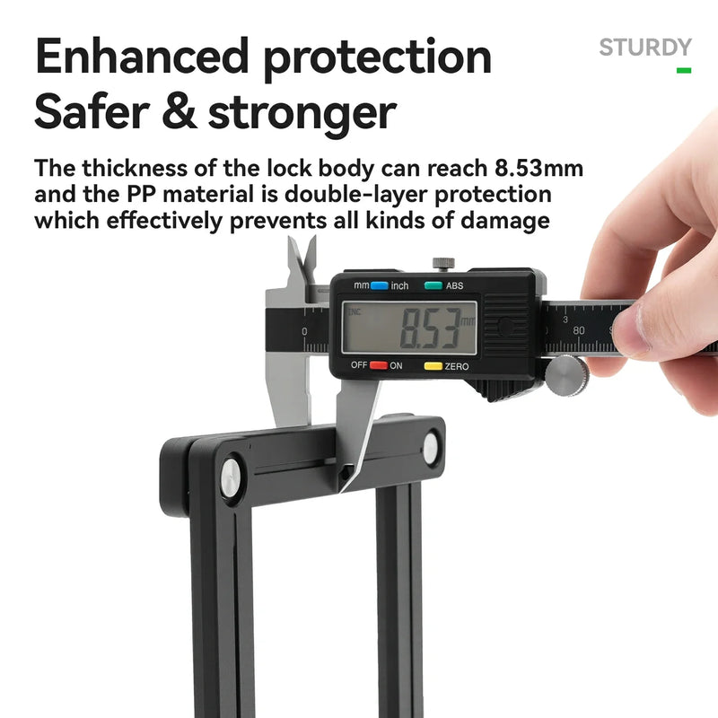 Load image into Gallery viewer, 8-Section Folding Combination Bike Lock
