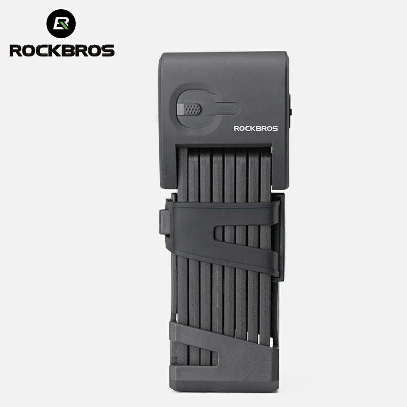 Load image into Gallery viewer, ROCKBROS Folding Bike Lock Smart Fingerprint Heavy Duty Anti Theft Bike Lock
