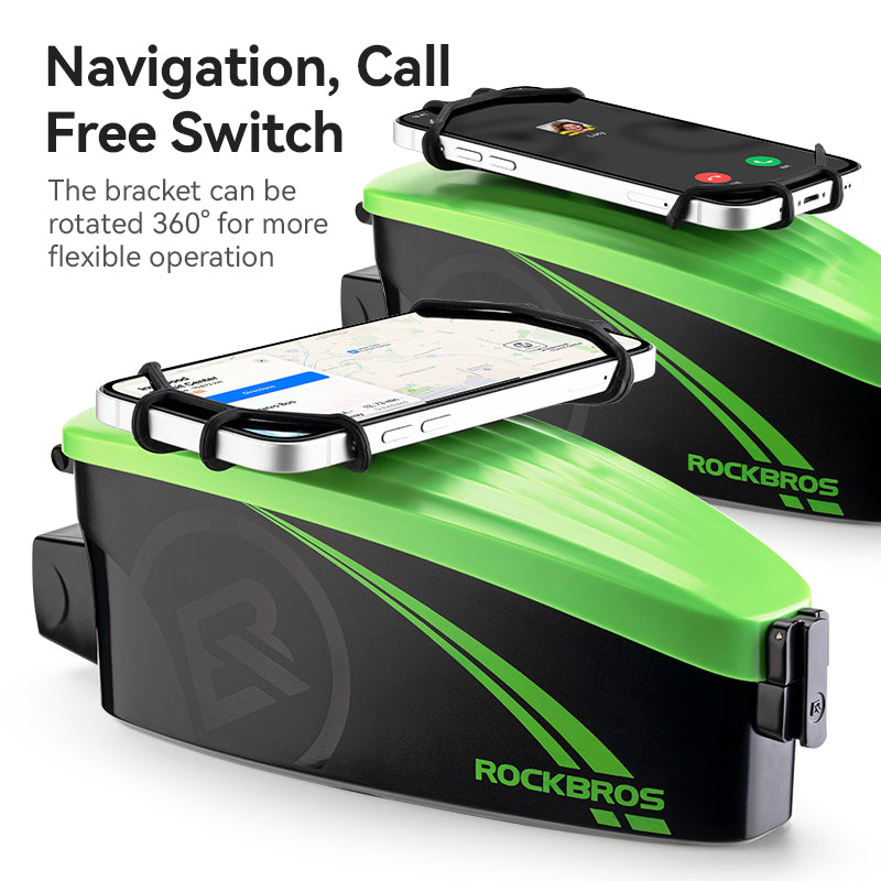 Load image into Gallery viewer, ROCKBROS Bike Frame Phone Bag with Hard Case for Cellphones Below 6.8"
